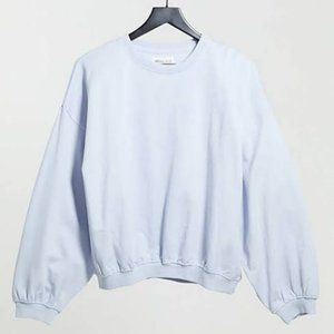 Urban Bliss Balloon Sleeve Sweatshirt In Blue